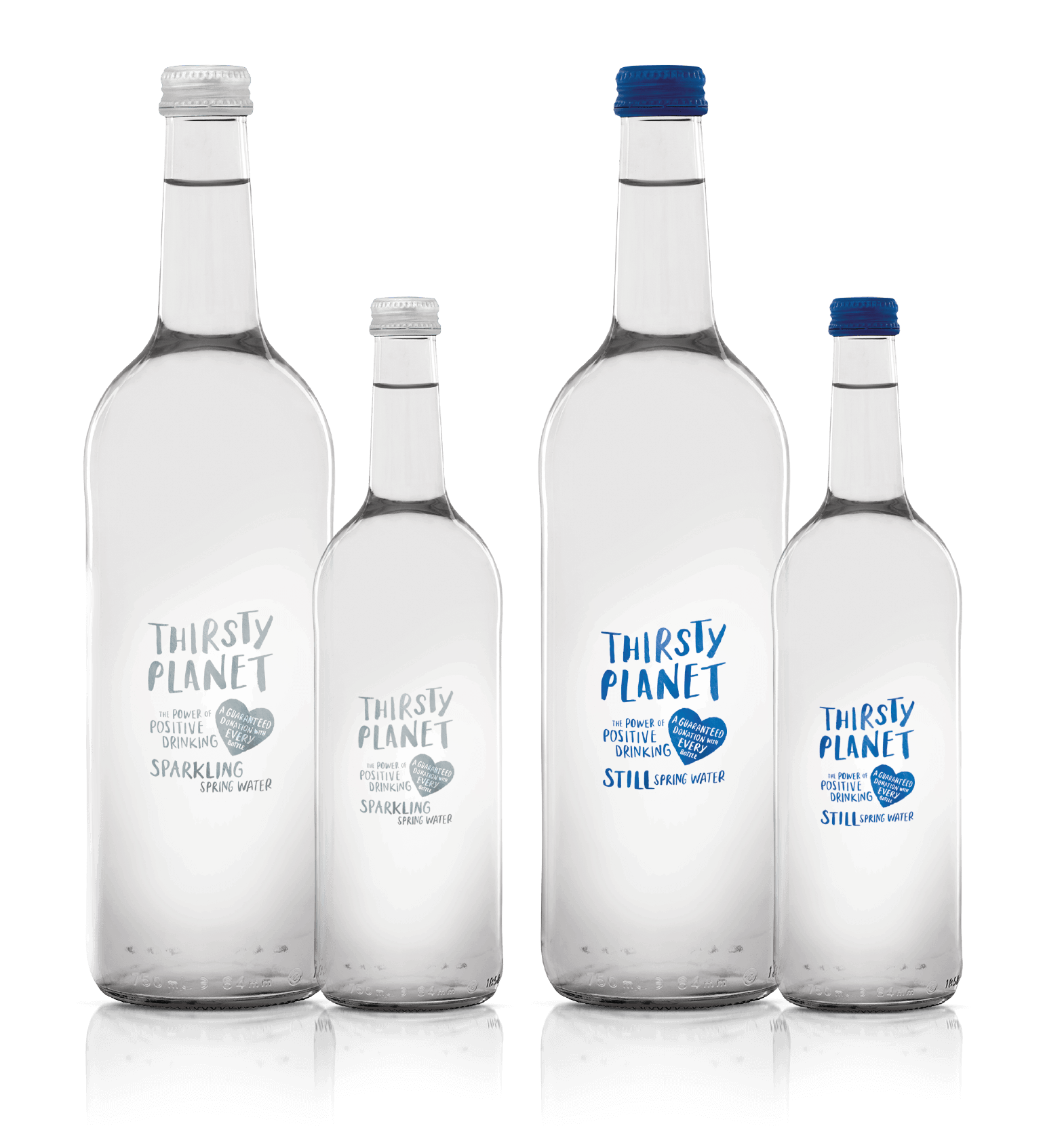 Thirsty Planet's Glass bottle range.